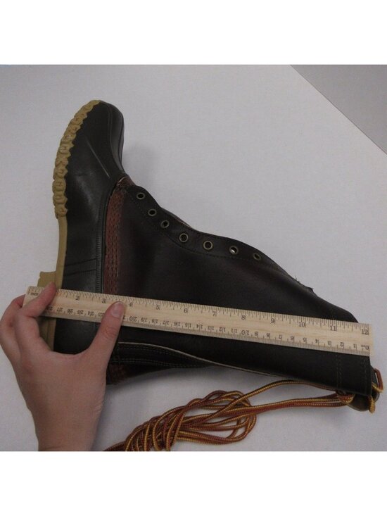 LL Bean Duck Boots 11 D Maine Signature Leather Hunting Shoes  USA main image 5